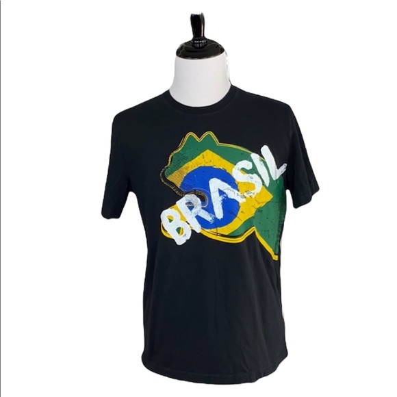 Puma Brasil Black Short Sleeve Graphic Tee